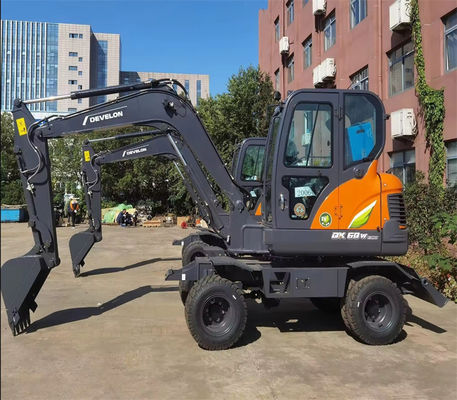 DX60W Gebruikte Doosan graafmachine 2.9m Arm Gebruikte graafmachine