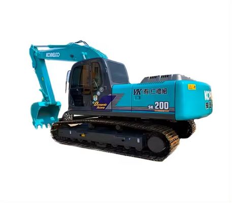 2015 jaar 20600kg Blauw Tweede--Hand Kobelco Excavators Sk200 met Hino Hino J05E Motor model