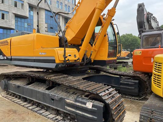 Cummins Motor Excavator Digger Hyundai 220-9s 5-10 meter Dumping Hoogte Goede staat 50 ton Werkkracht