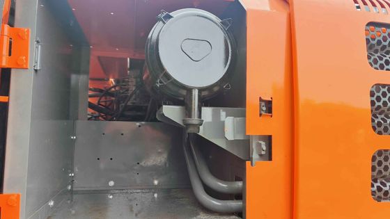 Oranje Goede staat 19400KG Tweedehands Hitachi Graafmachine Zx200 met 109.6kw vermogen