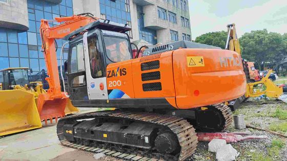 Goede staat 19400KG Oranje Tweedehands Hitachi Graafmachine Zx200 met ISUZU AA-6BGIT Motor