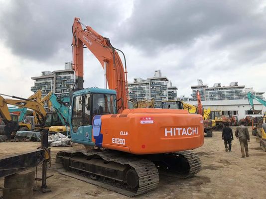 Goede staat Tweedehands 19400KG Oranje Hitachi Graafmachine Zx200 met ISUZU AA-6BGIT Motor