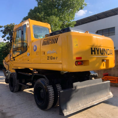 Gebruikte originele Zuid-Koreaanse hyundai 210W-7 Wheel Excavator Digger High Quality hyundai te koop