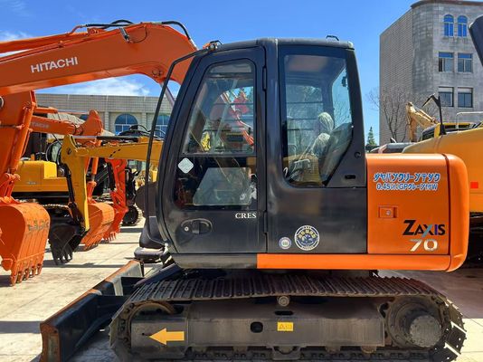 Gebruikte HITACHI ZX70 Mini Japanse Graafmachine 7 Ton Zaxis 70 met Isuzu Motor Rupsband Type
