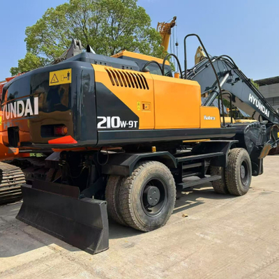 Gebruikte Korea Hyundai 210w 21Ton Hydraulische Wielgraafmachine Hyundai 210W R210W-9