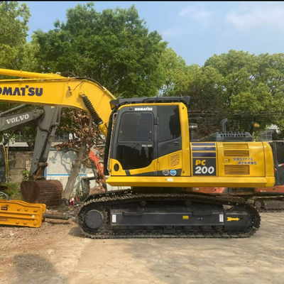 Tweedehands Komatsu Pc200 Machines Hydraulische Rupsband 20 ton Mini Graafmachines