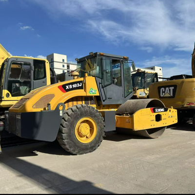 55.4kW Nominaal vermogen Single Drum Asphalt Roller voor Precise Paving in Yellow