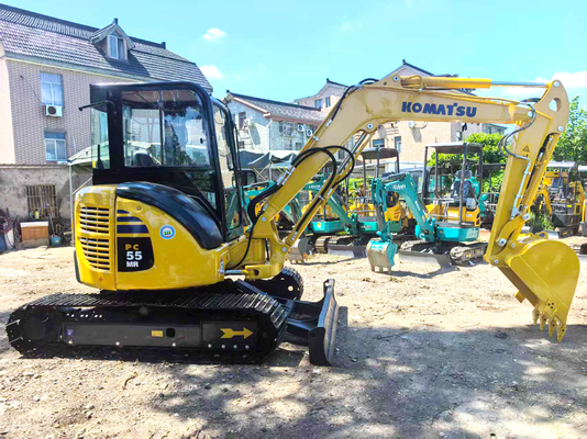 Gebruikte Komatsu PC55 minigraafmachine uit 2022, 5,5 ton | Zero tail swing (geen overhang) | Gebruikte minigraafmachine | 2000 uur | 1 jaar garantie