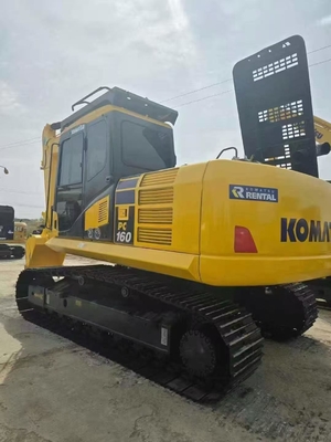 Originele Japanse geïmporteerde Komatsu PC160LC-7 graafmachine 16 ton CLSS Hydraulisch systeem brandstofzuinig en efficiënt 